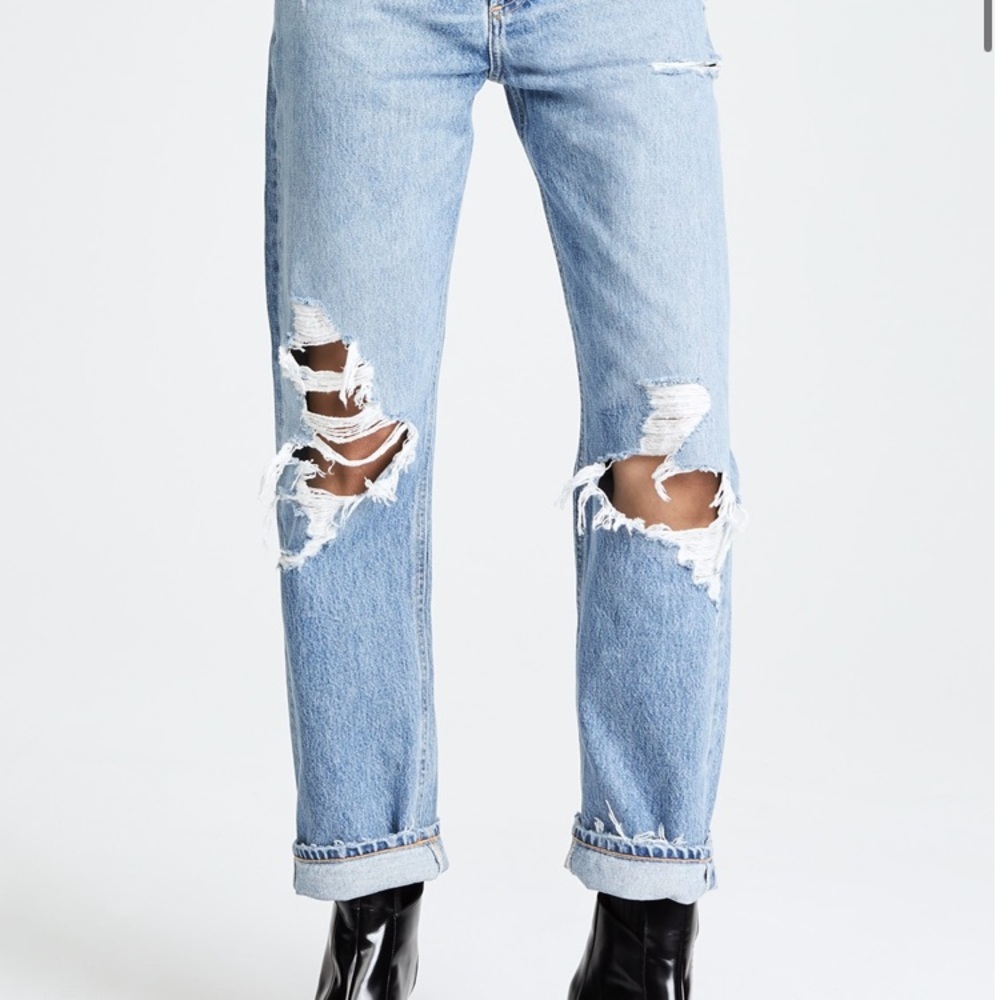Agolde 90’s Mid Rise Loose Jeans in Fall Out